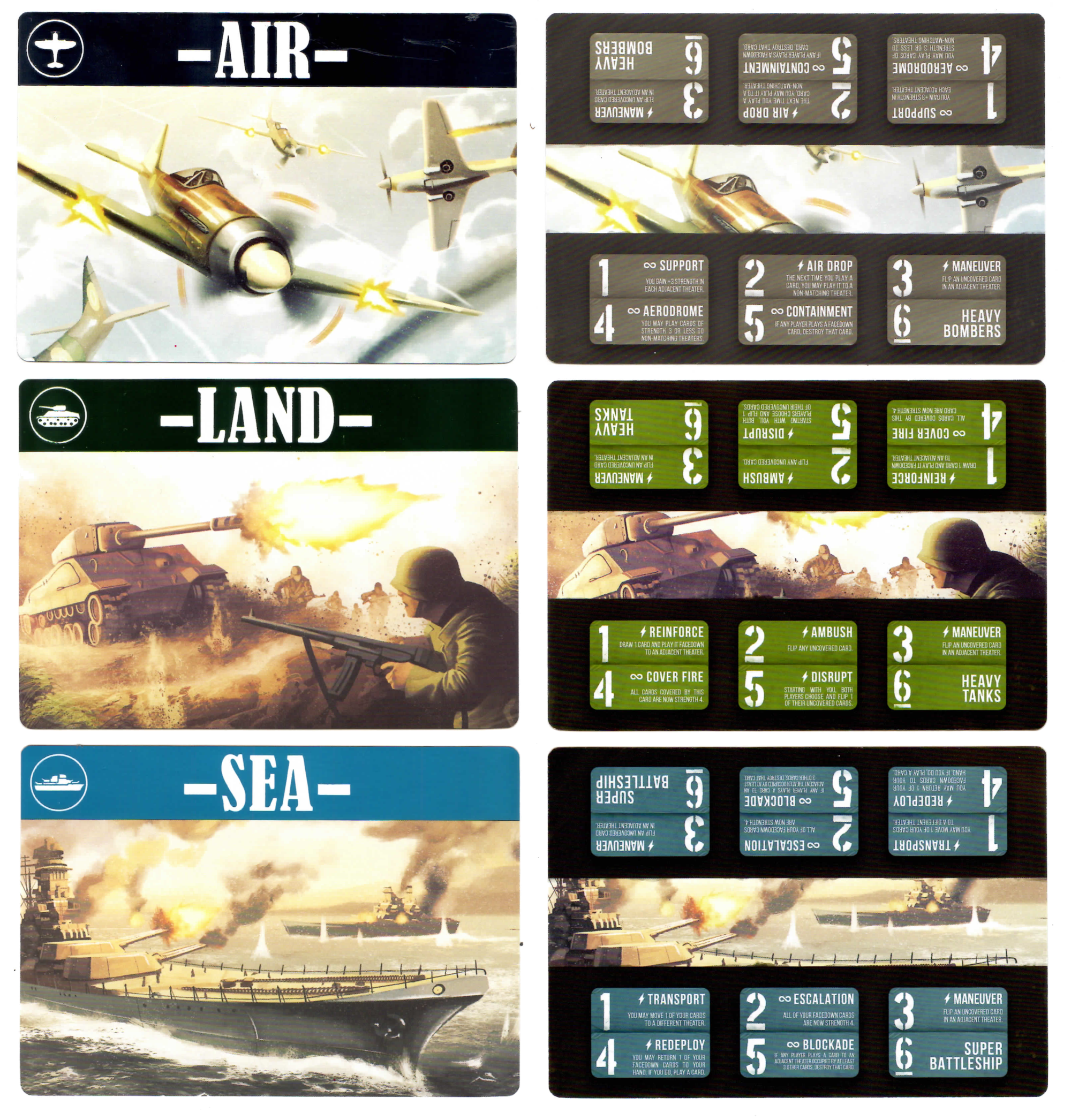 Air, Land & Sea: Foil Theater Cards