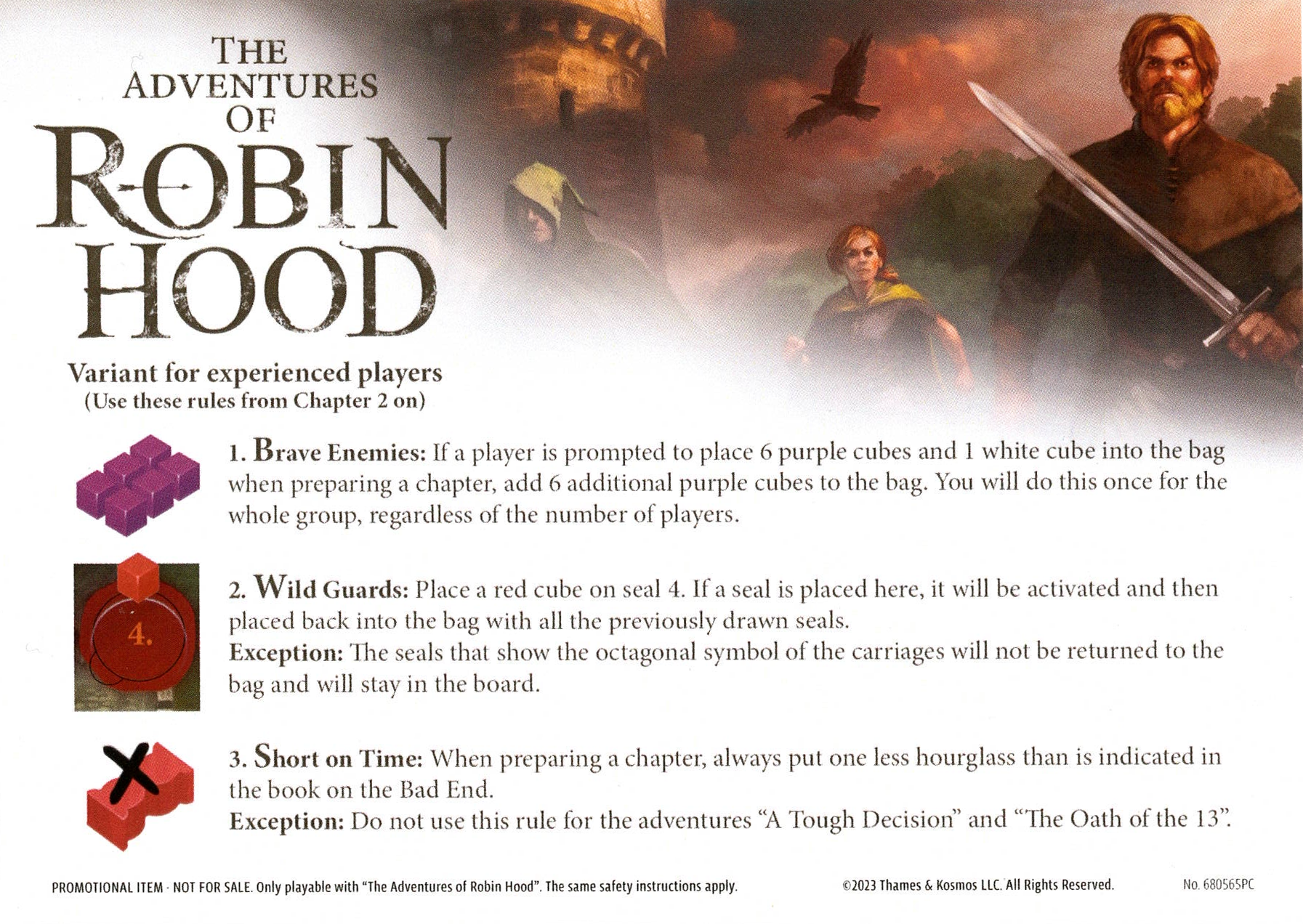 Adventures of Robin Hood, The: Variant for Experienced Players